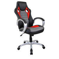 HERNÁ STOLIČKA, sivá, viacfarebná, červená, čierna - viacfarebná/čierna, Design, kov/drevo (62/111-120,5/71,50cm) - Xora