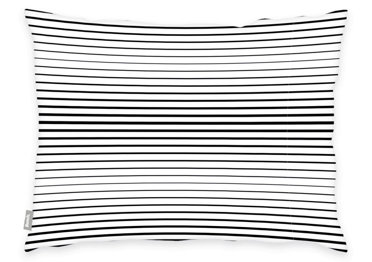 MLADINSKA POSTELJNINA BENCH 140/200 cm renforcé črna, bela  - črna/bela, Konvencionalno, tekstil (140/200cm) - Bench