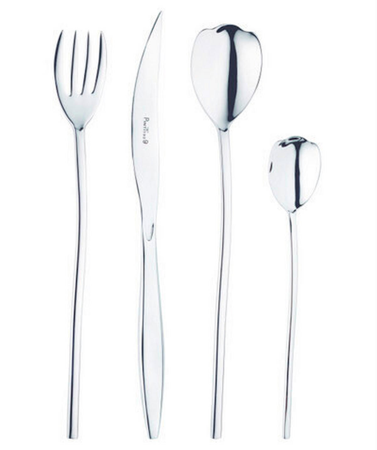 BESTECKSET TULIPANI 16-teilig Stahl  - Edelstahlfarben, Basics, Metall (25,5/7/5,3cm) - Pintinox