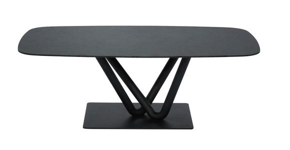 COUCHTISCH 120/70/41 cm Anthrazit, Schwarz - Anthrazit/Schwarz, Design, Keramik/Metall (120/70/41cm) - Novel