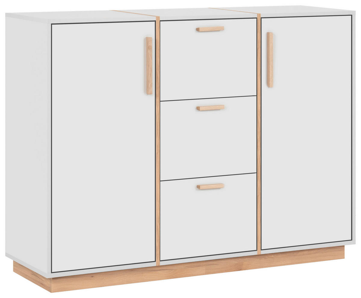 KOMMODE  in 122/94/40 cm  - Beige/Grau, KONVENTIONELL, Holzwerkstoff (122/94/40cm) - Livetastic