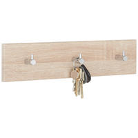 VJEŠALICA ZIDNA  boje hrasta  drvni materijal  - boje hrasta, Basics, drvni materijal (34/8/5cm) - Modern Living