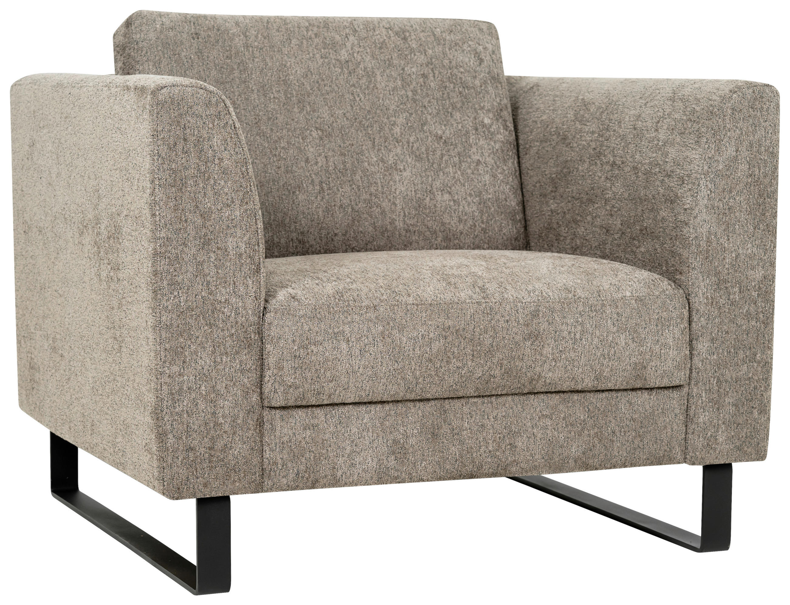 FÅTÖLJ i trä, textil brun  - brun/svart, Modern, trä/textil (100/88/88cm) - Hom`in