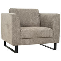 FÅTÖLJ i trä, textil brun  - brun/svart, Modern, trä/textil (100/88/88cm) - Hom`in