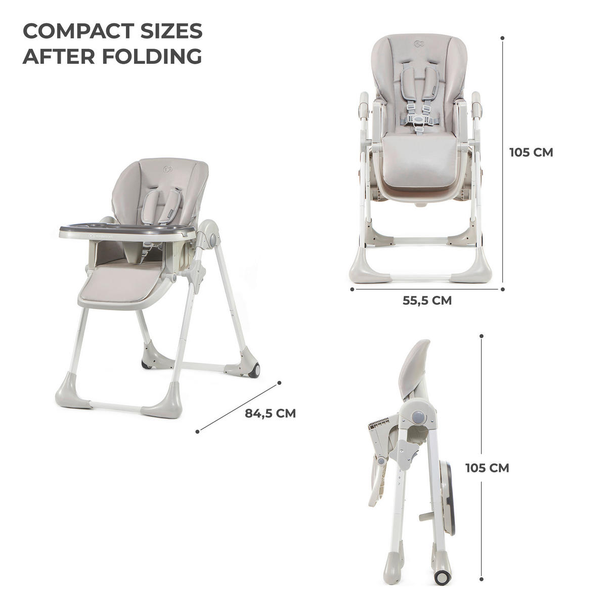 HOCHSTUHL Yummy  - Grau, Basics (55.5/105/84.5cm) - kinderkraft