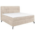 BOXSPRINGBETT 160/200 cm  in Champagner  - Champagner/Schwarz, Design, Textil/Metall (160/200cm) - Esposa