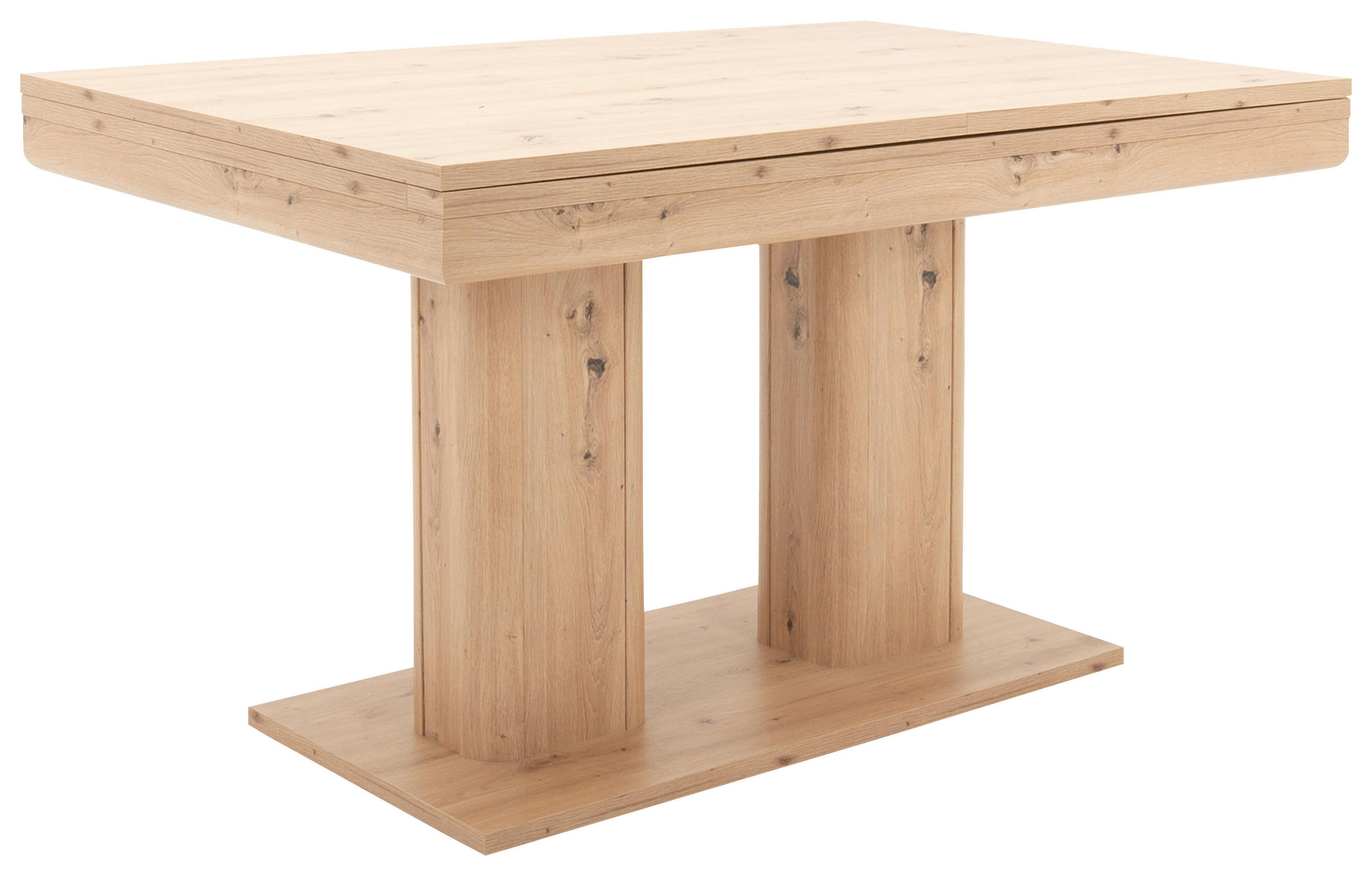 KIHÚZHATÓ ASZTAL - tölgyfa, Basics, faalapú anyag (140-220/80/90cm) - Xora