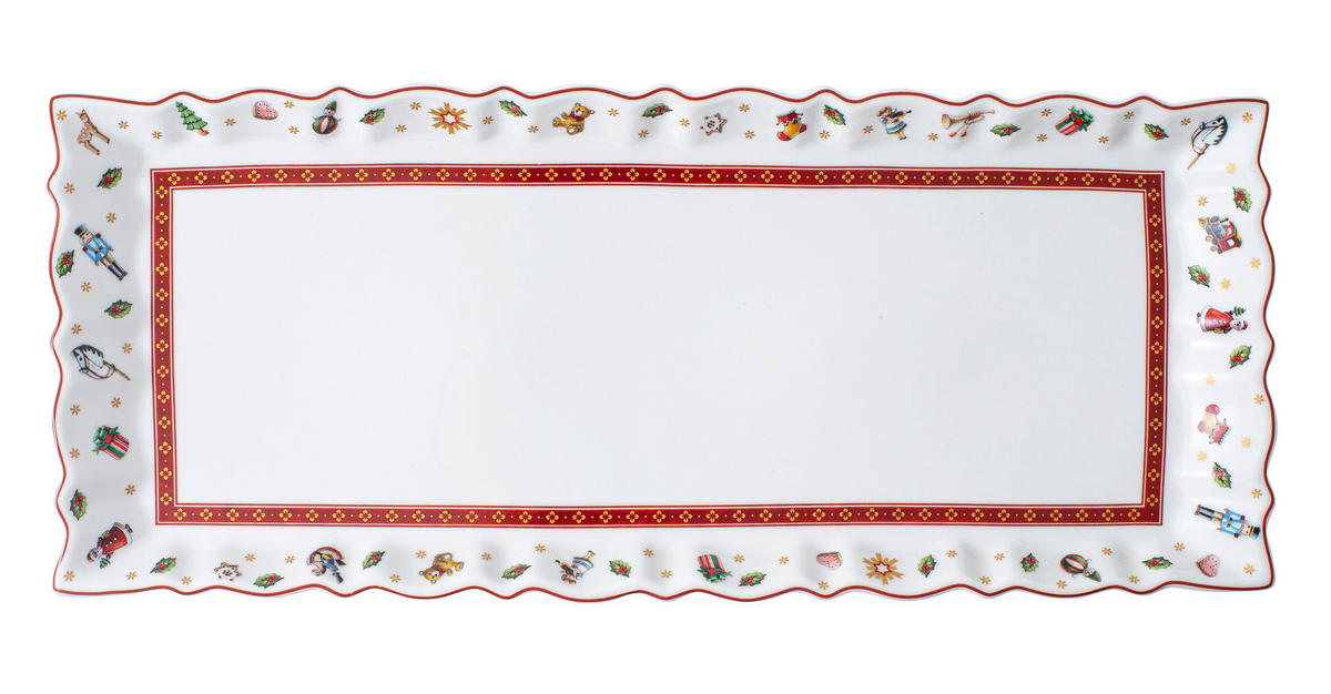 PLADENJ    39/16 cm          - bela/večbarvno, Basics, keramika (39/16cm) - Villeroy & Boch