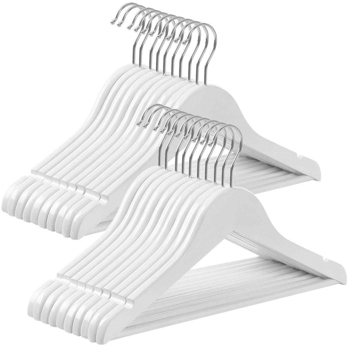 KINDERKLEIDERBÜGELSET Holz  - Weiß, Basics, Holz (35/20/1.2cm)