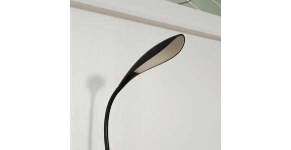 SCHREIBTISCHLEUCHTE Propus 22/17/37,5 cm  - Schwarz, Basics, Kunststoff (22/17/37,5cm) - Novel
