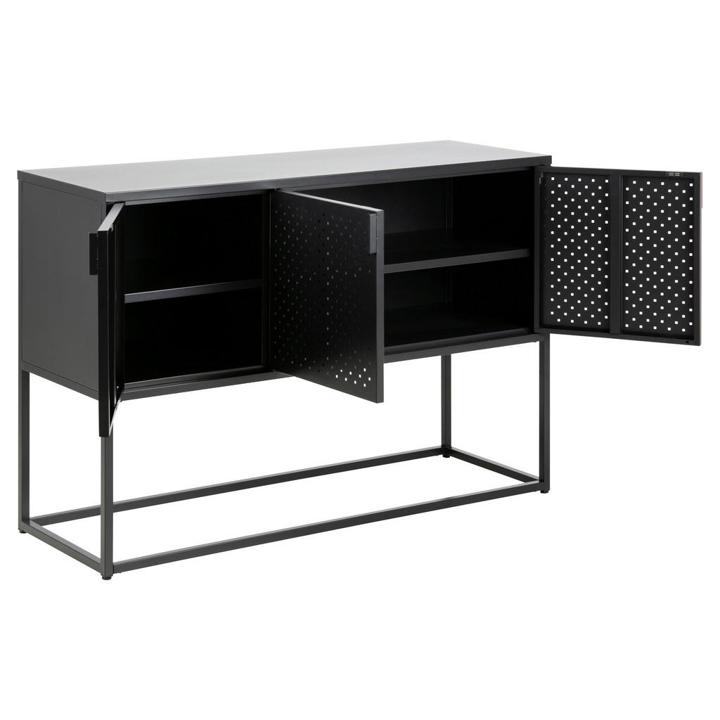 Thumbnail - Mid.you Sideboard, Schwarz, Metall, 2 Fächer, 120x80x40 cm, Beimöbel erhältlich, in verschiedenen Größen erhältlich, Woh...