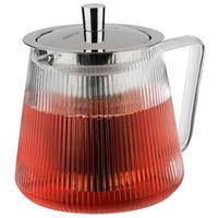 TEEKANNE Infusa  - Transparent/Silberfarben, Design, Glas/Metall (13/15cm) - Gefu
