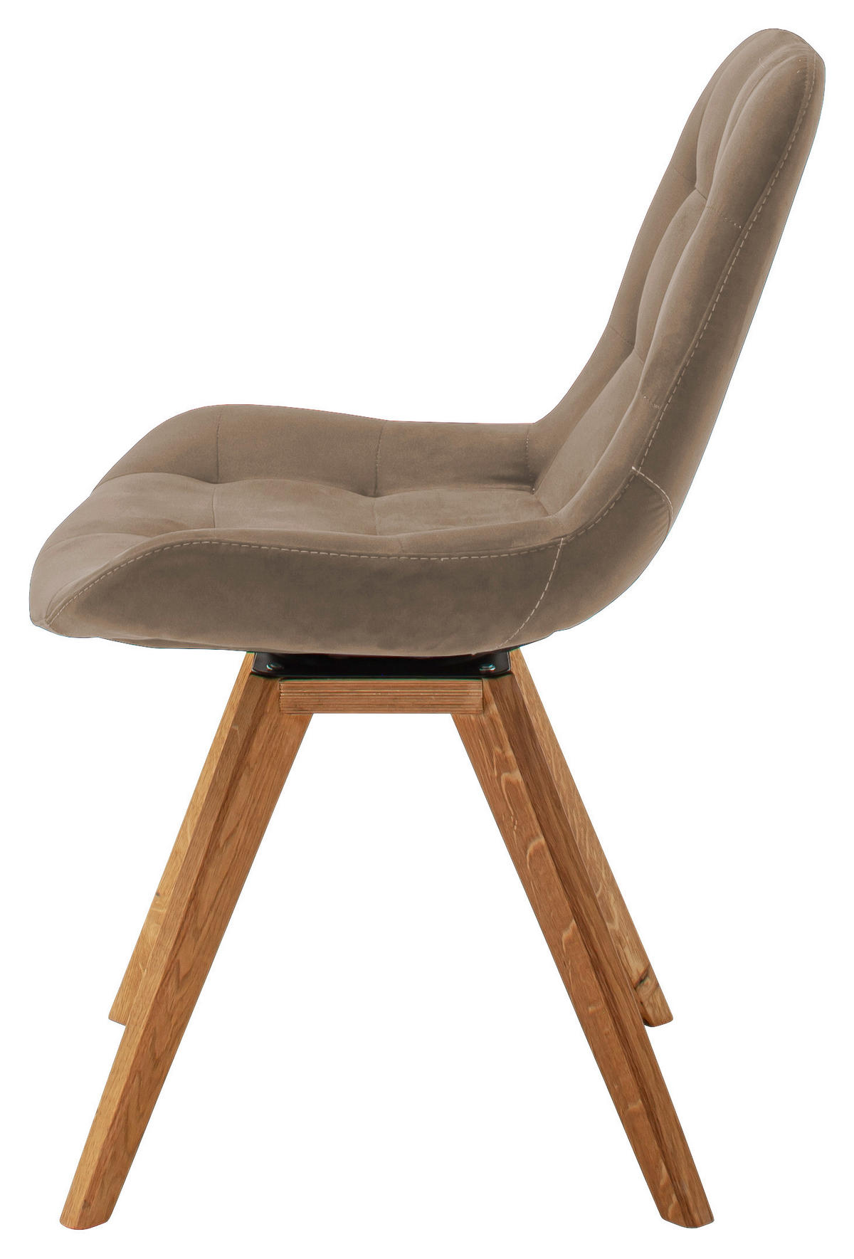 STUHL  in Flachgewebe  - Cappuccino, Konventionell, Holz/Textil (56/84/63cm) - Carryhome