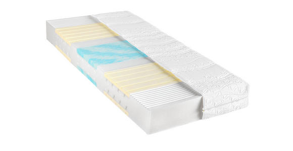 KOMFORTSCHAUMMATRATZE 90/200 cm Höhe ca. 22 cm  - Weiß, Basics, Textil (90/200cm) - Novel
