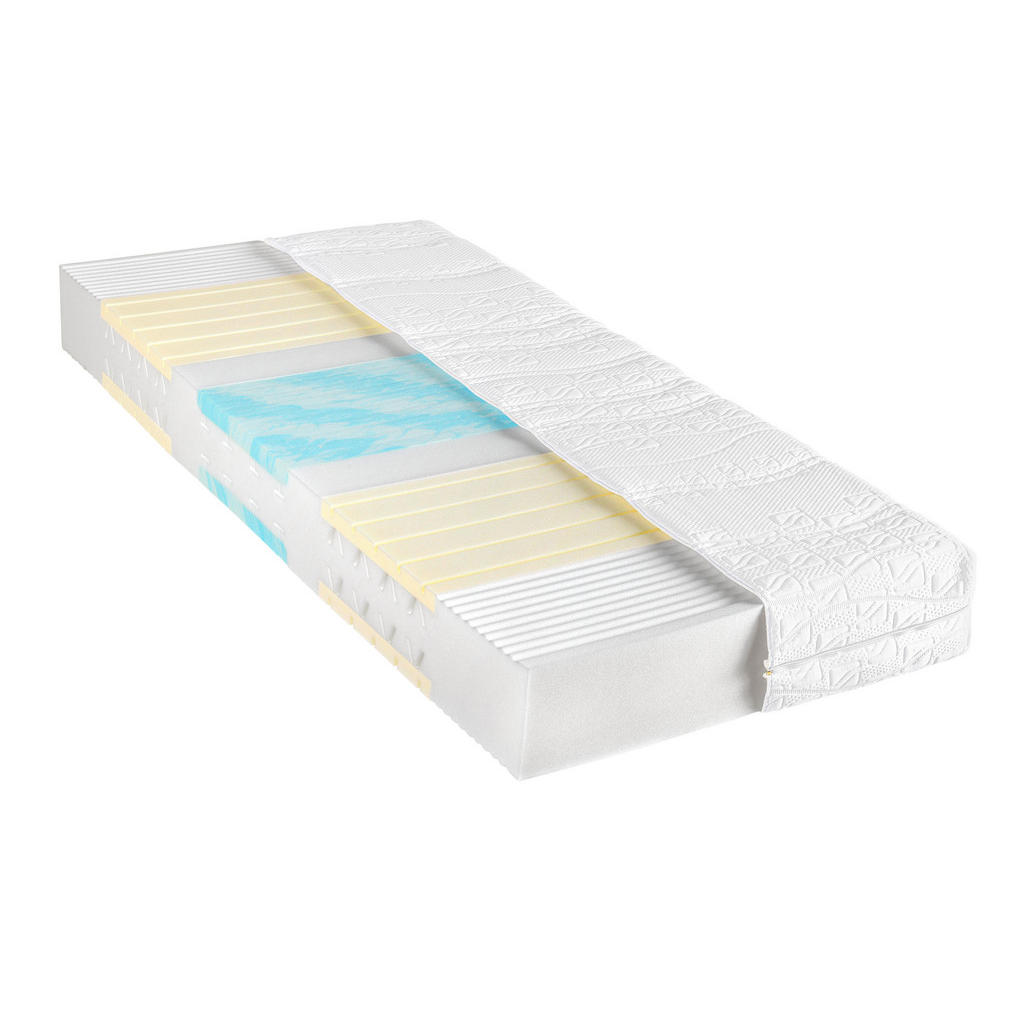 Thumbnail - Novel Komfortschaummatratze, Weiß, Textil, H3, Füllung: Polyester, rechteckig, 90x200 cm, Fkt, Textiles Vertrauen - Oeko...