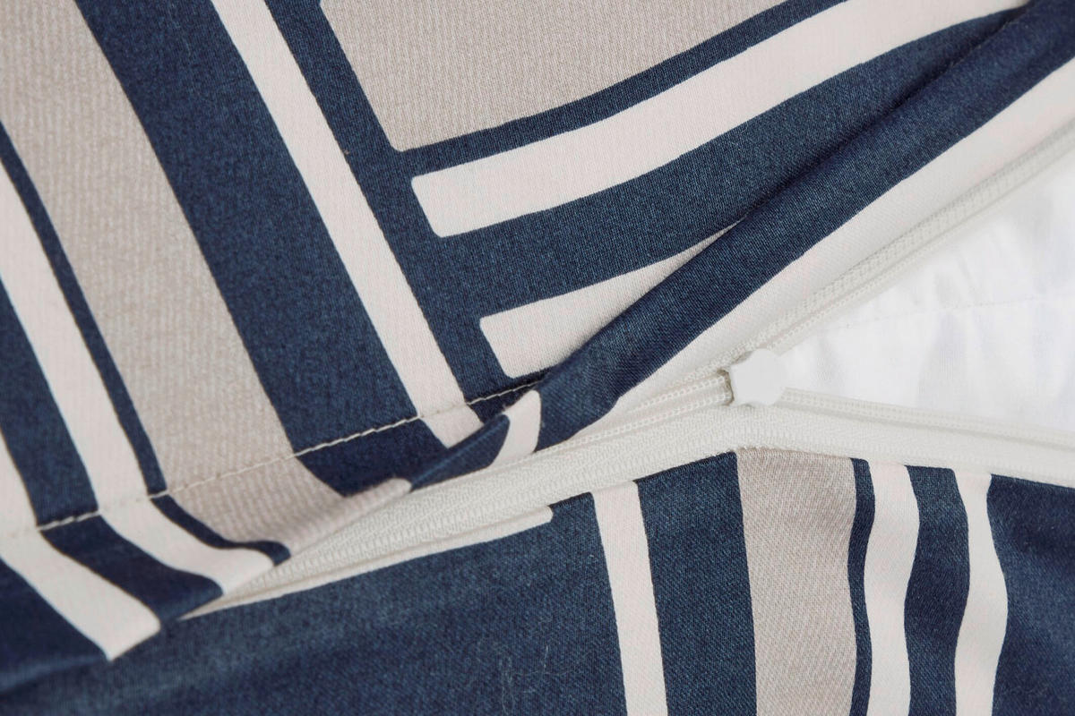 WENDEBETTWÄSCHE 2-teilig Makosatin 135/200 cm  - Blau, Design, Textil (135/200cm) - Joop!