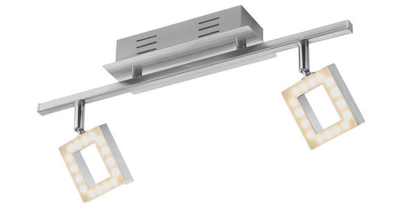 LED-STRAHLER - Alufarben/Nickelfarben, Basics, Kunststoff/Metall (44,5cm) - Novel