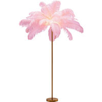 STEHLEUCHTE  65/165/65 cm   - Pink/Messingfarben, MODERN, Naturmaterialien/Metall (65/165/65cm) - Kare-Design