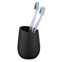 ZAHNPUTZBECHER Keramik  - Schwarz, Basics, Keramik (8/11/8cm) - Wenko