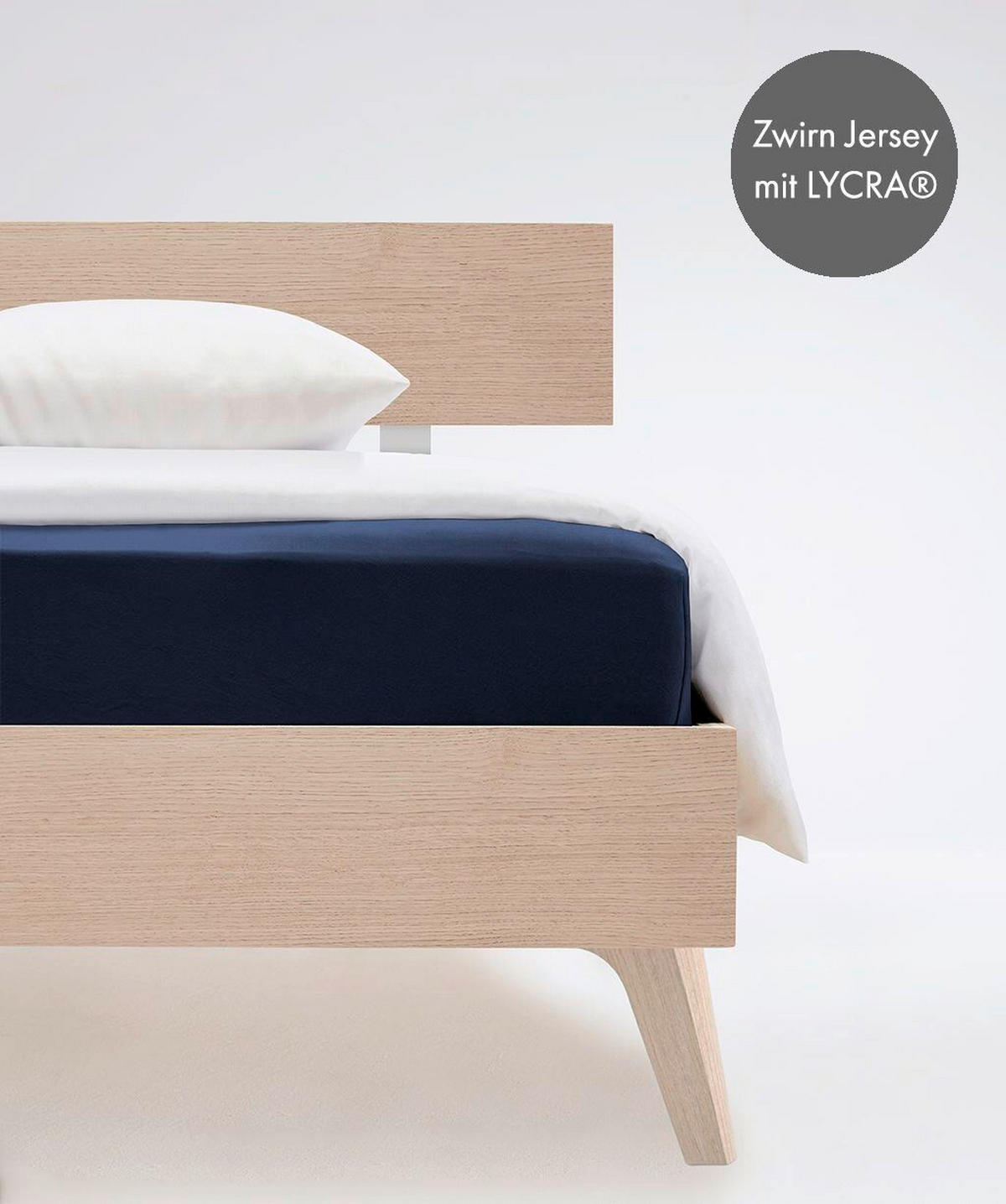 TOPPER-FIXLEINTUCH - Dunkelblau, Basics, Textil (140-160/200-210cm) - Fleuresse