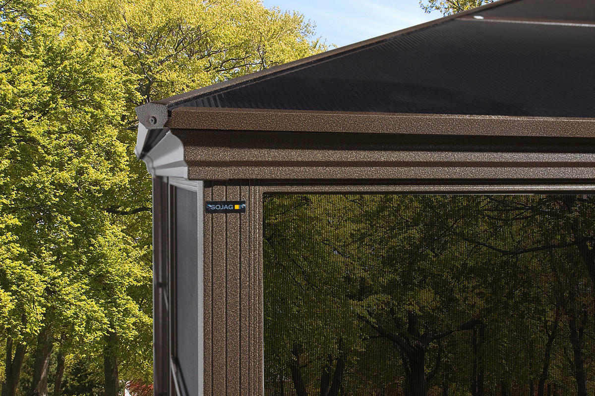 PAVILLON 427/296/362 cm   - Bronzefarben, Basics, Kunststoff/Metall (427/296/362cm)