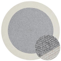 OUTDOORTEPPICH 150 cm Braided Creme, Grau  - Creme/Grau, Design, Kunststoff (150cm)