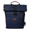 WICKELRUCKSACK N° 6 Marine/Tabak  - Braun/Dunkelblau, Basics, Textil (31/45/12cm) - Gesslein