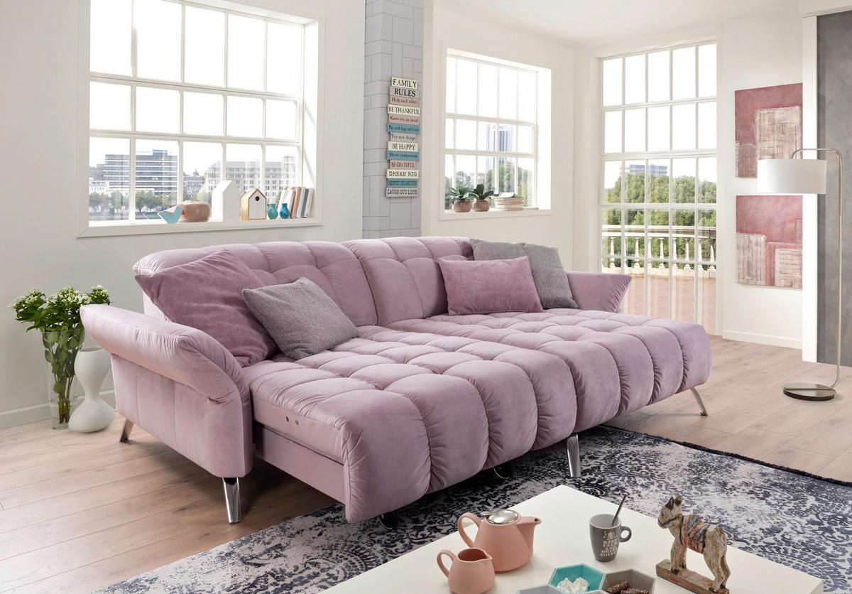 ECKSOFA Flieder  - Flieder, MODERN, Textil/Metall (244 (270)/173cm) - Livetastic