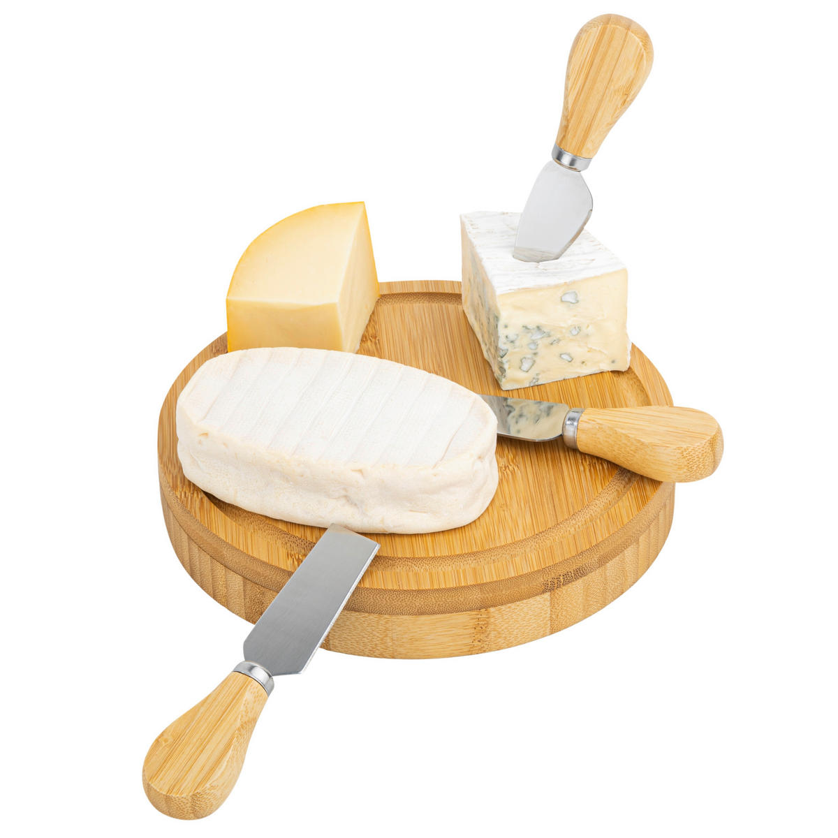 KÄSEMESSERSET  - KONVENTIONELL, Holz/Metall (20/3,2cm)
