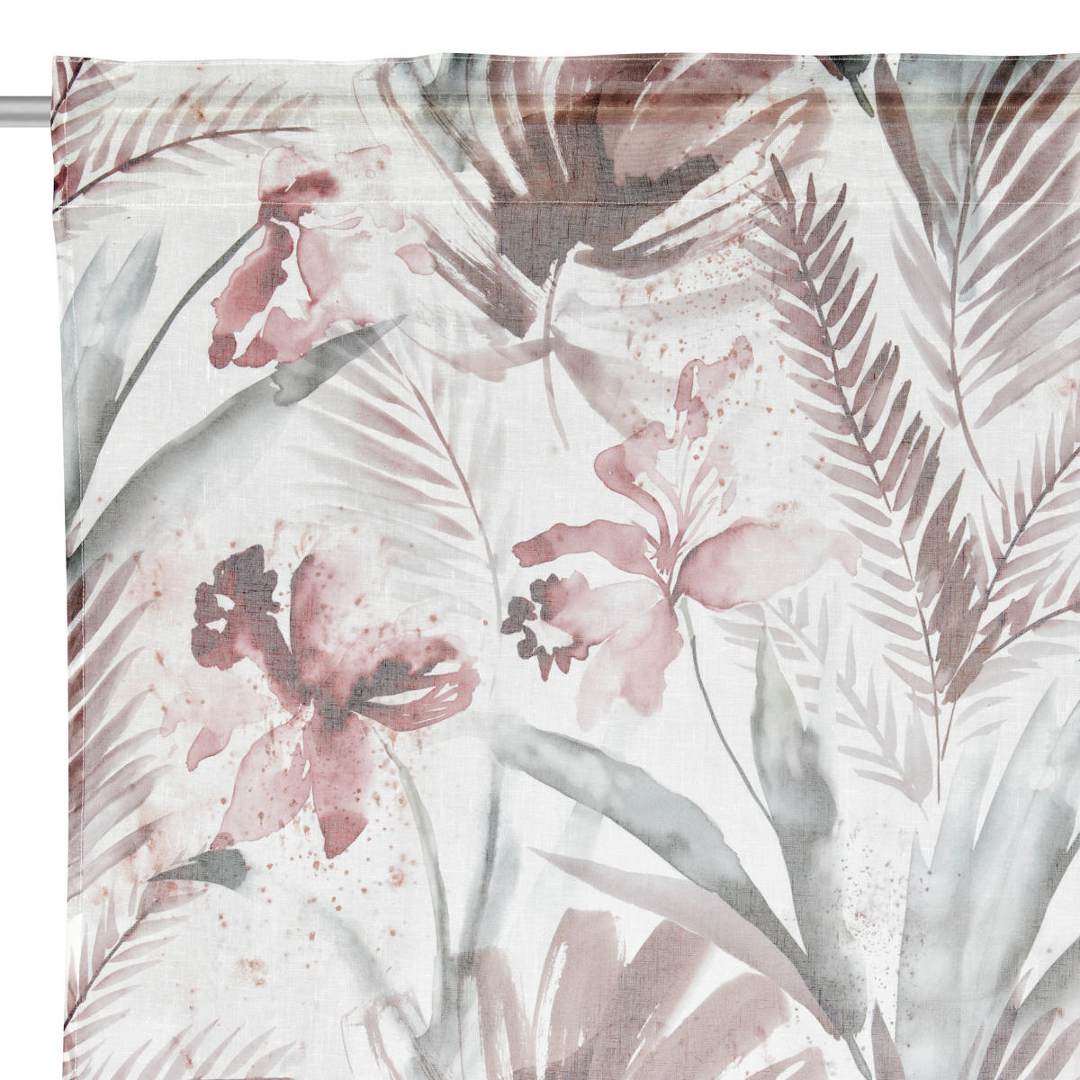 FERTIGVORHANG halbtransparent  - Aubergine, Konventionell, Textil (140/245cm) - Esposa