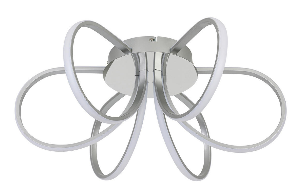 DECKENLEUCHTE  55/22 cm    - Chromfarben/Silberfarben, Trend, Kunststoff/Metall (55/22cm) - Collett's Monde