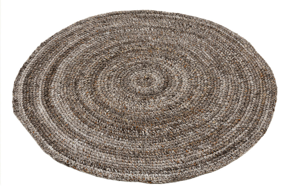 PREPROGA ZA ZUNANJO UPORABO      100/100 cm    tkano  rjava  - rjava, Basics, tekstil (100/100cm)