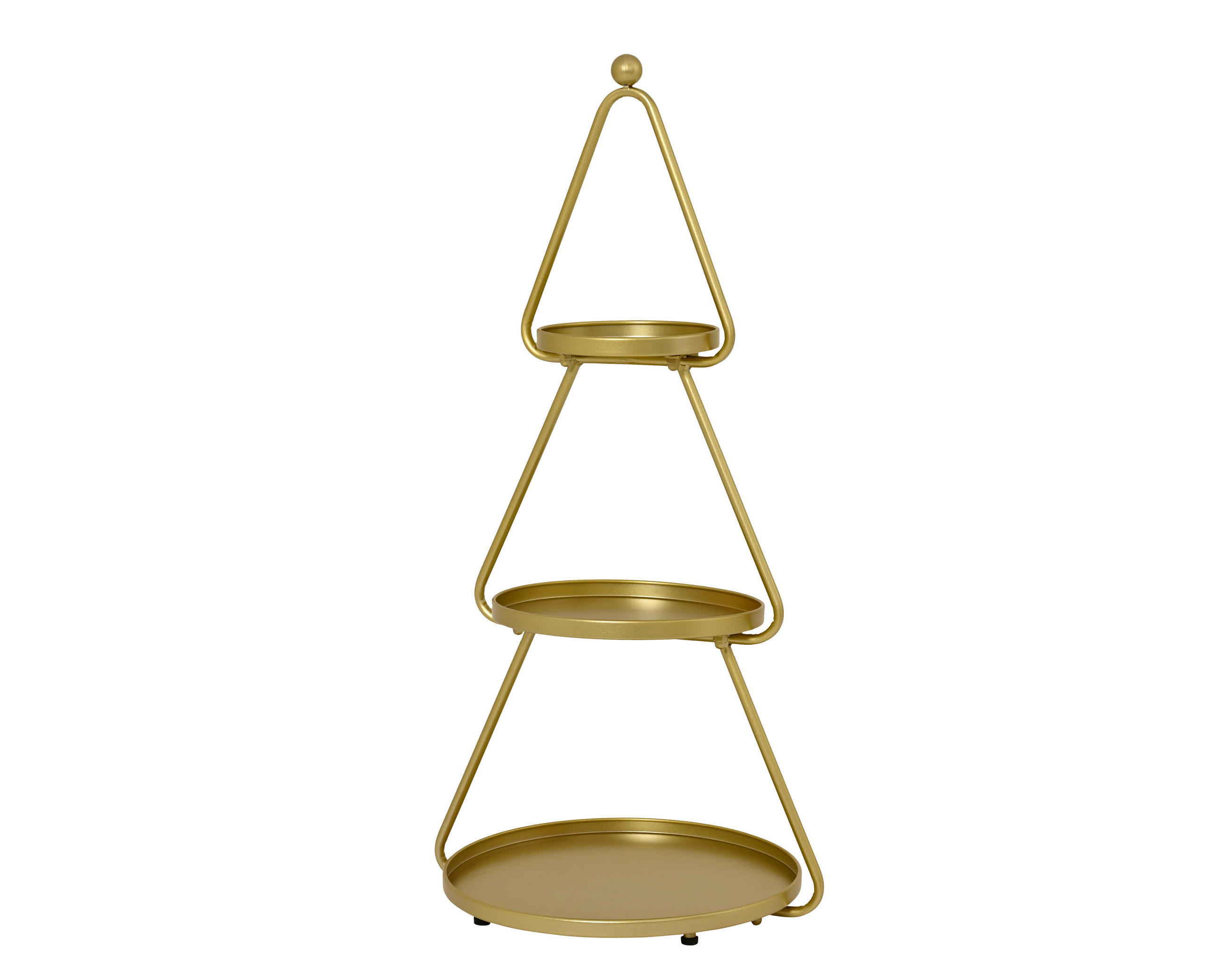 ETAGERE  - Goldfarben, LIFESTYLE, Metall (46/40/96cm)