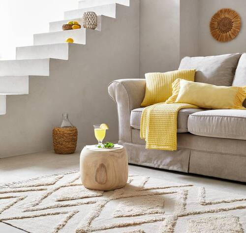 PLAID Finca 150/200 cm - Gelb, Basics, Textil (150/200cm) - Esposa