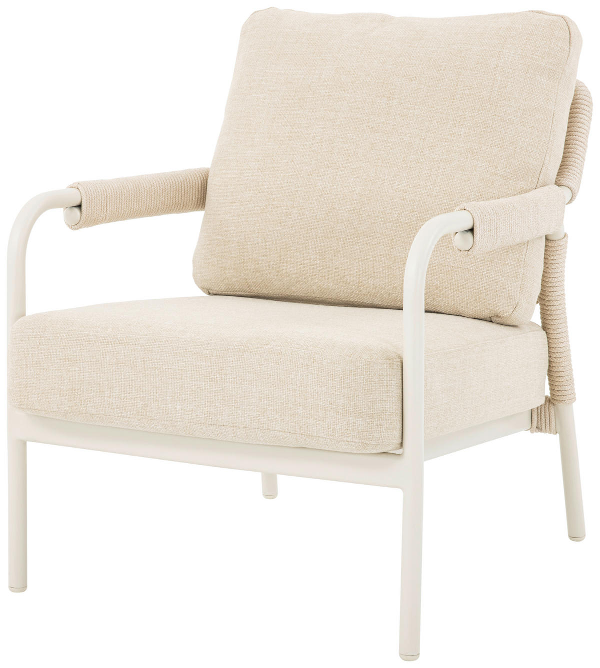 GARTENSET Metall, Textil, Stein  - Elfenbein/Beige, Design, Textil/Stein - Dieter Knoll