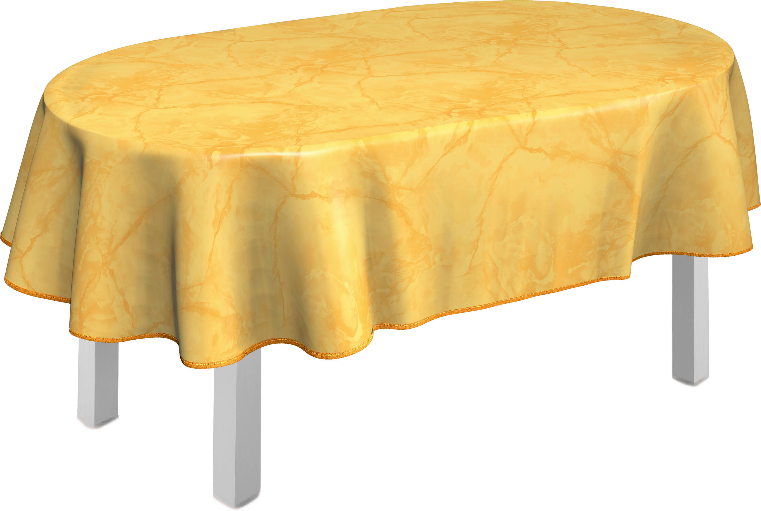 TISCHDECKE MILANO 140/190 cm  - Gelb, KONVENTIONELL, Textil (140/190cm) - Peyer Syntex
