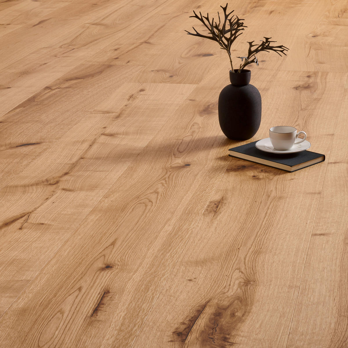 SCHLOSSDIELE Eiche rustikal  per  m² - Eichefarben, LIFESTYLE, Holz (238/23,3/1,3cm) - Waldwelt