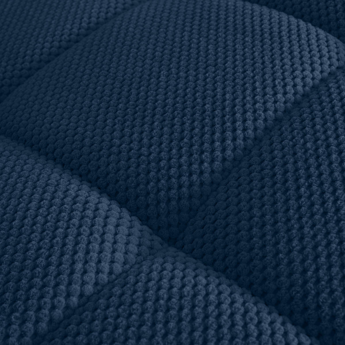 LIGGFÅTÖLJ i vävt tyg mörkblå  - svart/mörkblå, Modern, textil/plast (68/80/167cm) - MID.YOU