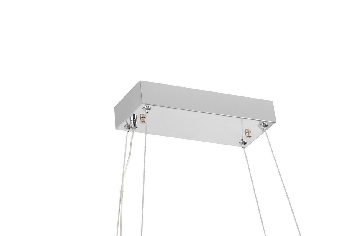 ZÁVESNÉ LED SVIETIDLO, 85/30/150 cm  - číra, Design, kov/sklo (85/30/150cm) - Glandor