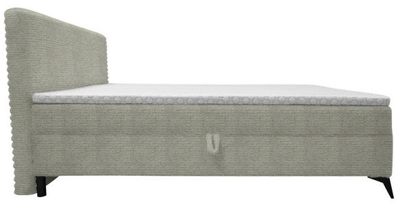 BOXBETT 140/200 cm in Greige - Greige/Schwarz, Design, Holz/Holzwerkstoff (140/200cm) - Xora