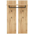 GARDEROBE 5-teilig  in 247/202/38 cm  - Eichefarben/Anthrazit, Basics, Glas/Holzwerkstoff (247/202/38cm) - Xora