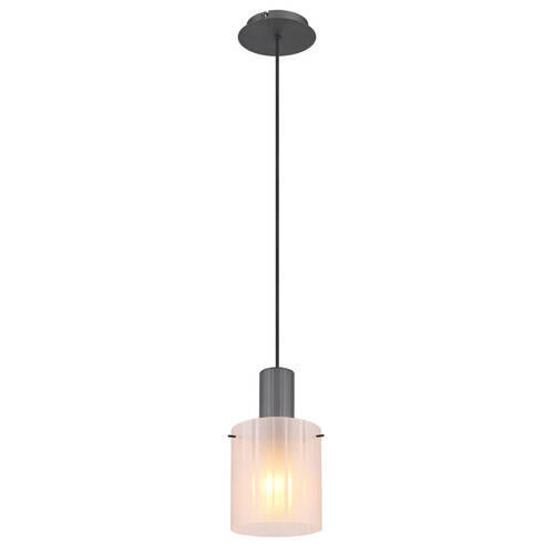 LAMPĂ SUSPENDATĂ 18/120 cm  - gri închis, Konventionell, sticlă/metal (18/120cm) - Globo