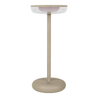 AKKU-TISCHLEUCHTE PASI 10.5/11/26 cm  - Beige, Design, Kunststoff/Metall (10.5/11/26cm) - Näve