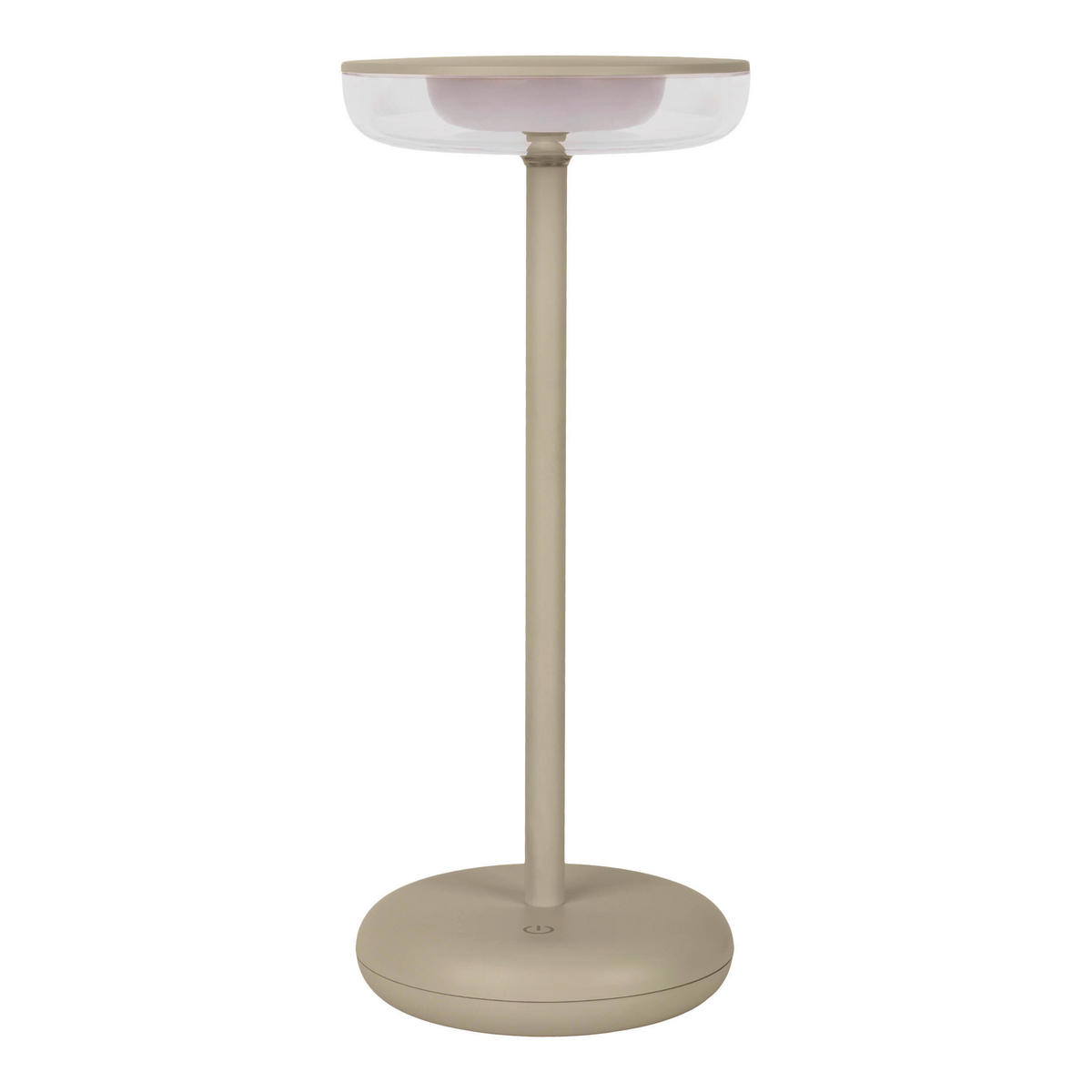 AKKU-TISCHLEUCHTE PASI 10.5/11/26 cm  - Beige, Design, Kunststoff/Metall (10.5/11/26cm) - Näve