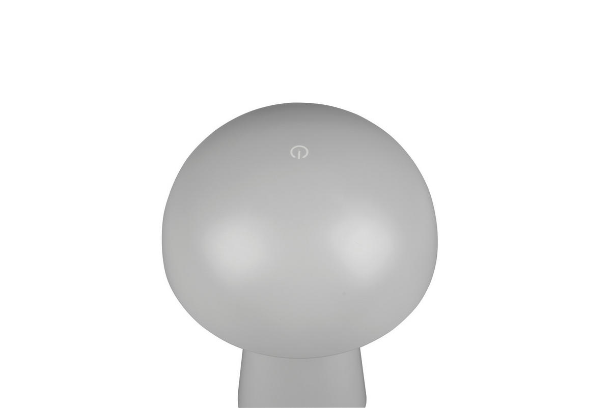 PORTABEL LAMPA Lennon 13,6/21,5 cm   - grå, Design, plast (13,6/21,5cm)