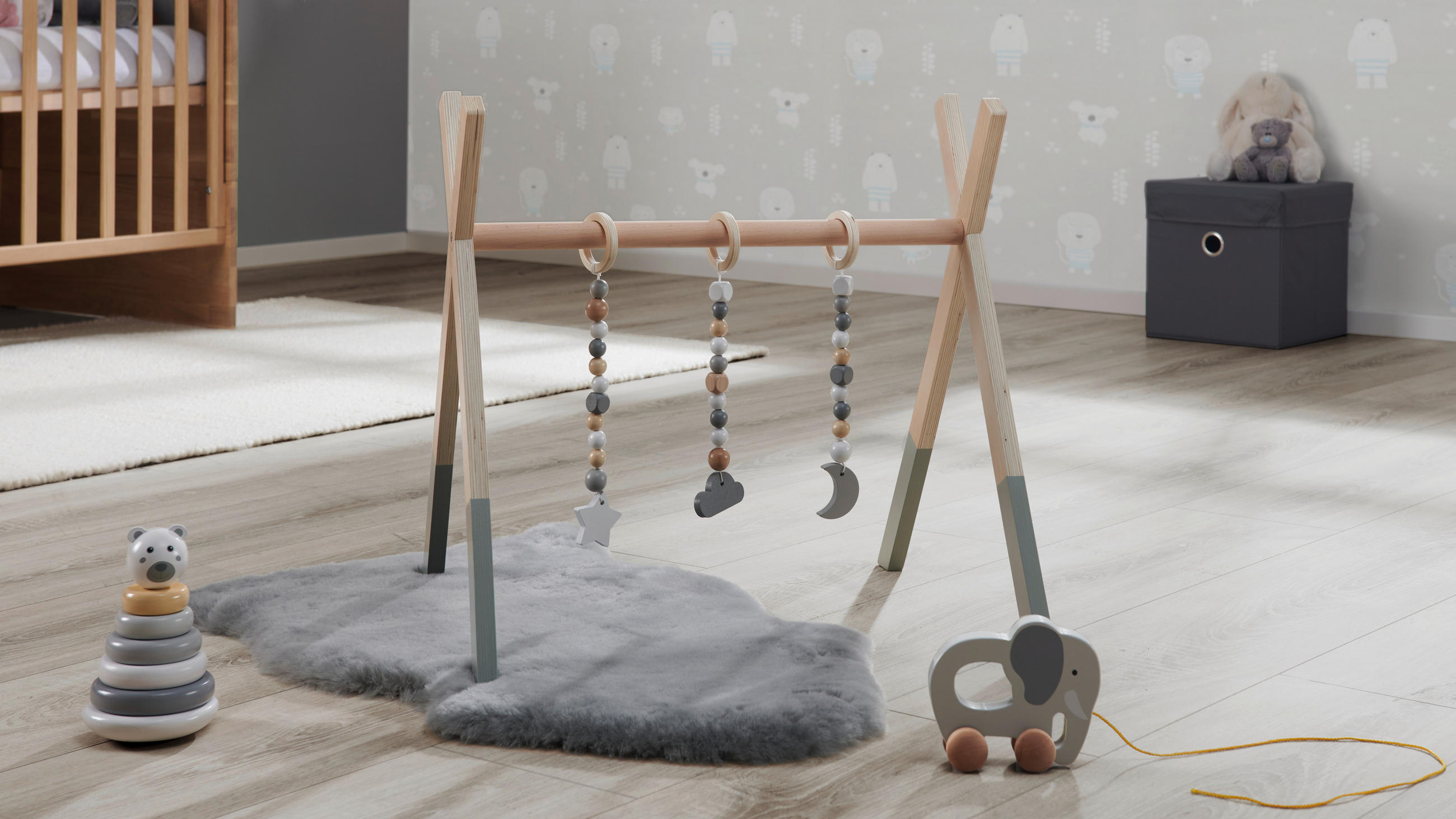 STAPELTURM - Naturfarben/Weiß, Trend, Holz (12/18,5cm) - My Baby Lou