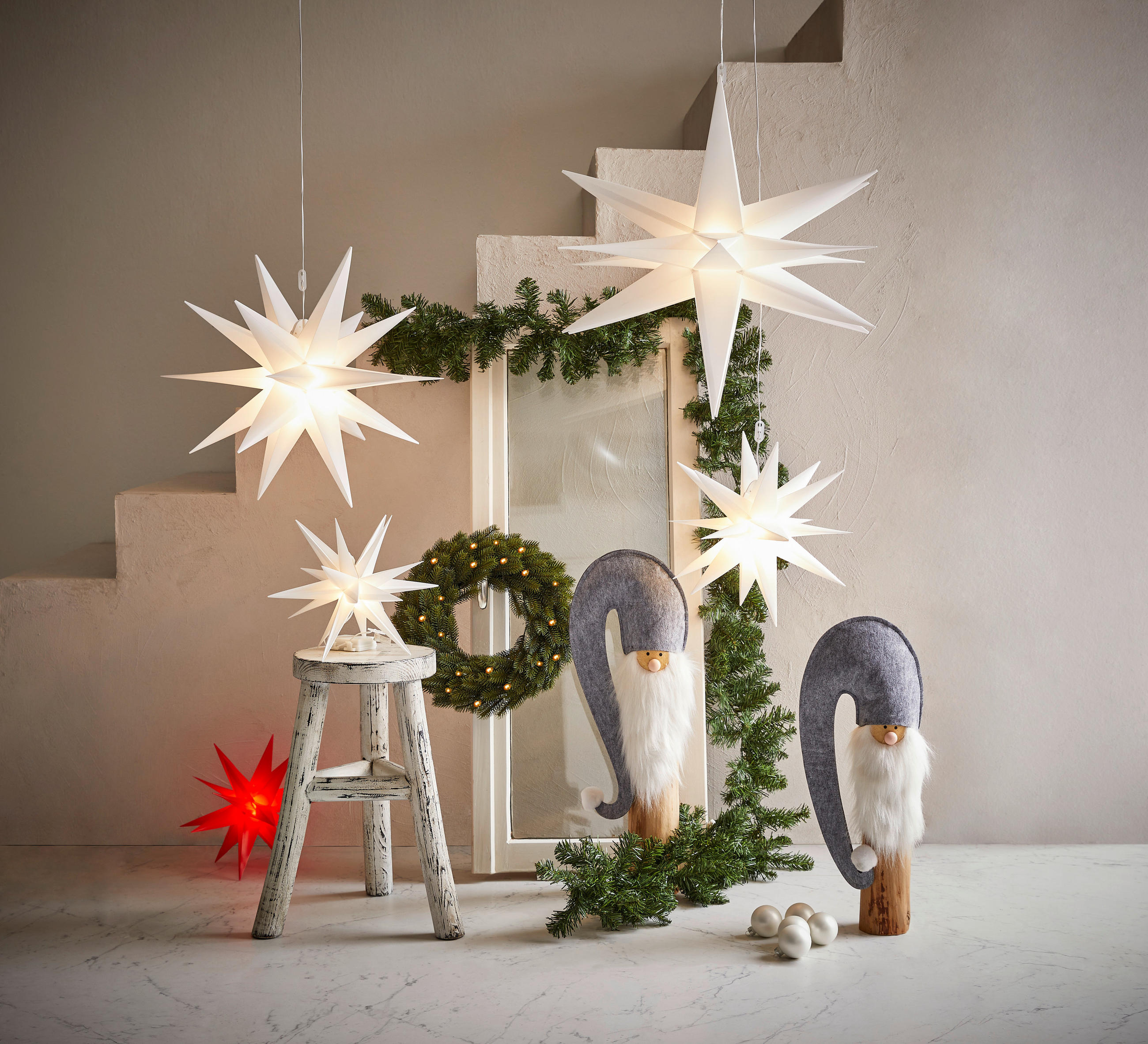 LED-DEKOLEUCHTE 60 cm  - Weiß, Trend, Kunststoff (60cm) - X-Mas