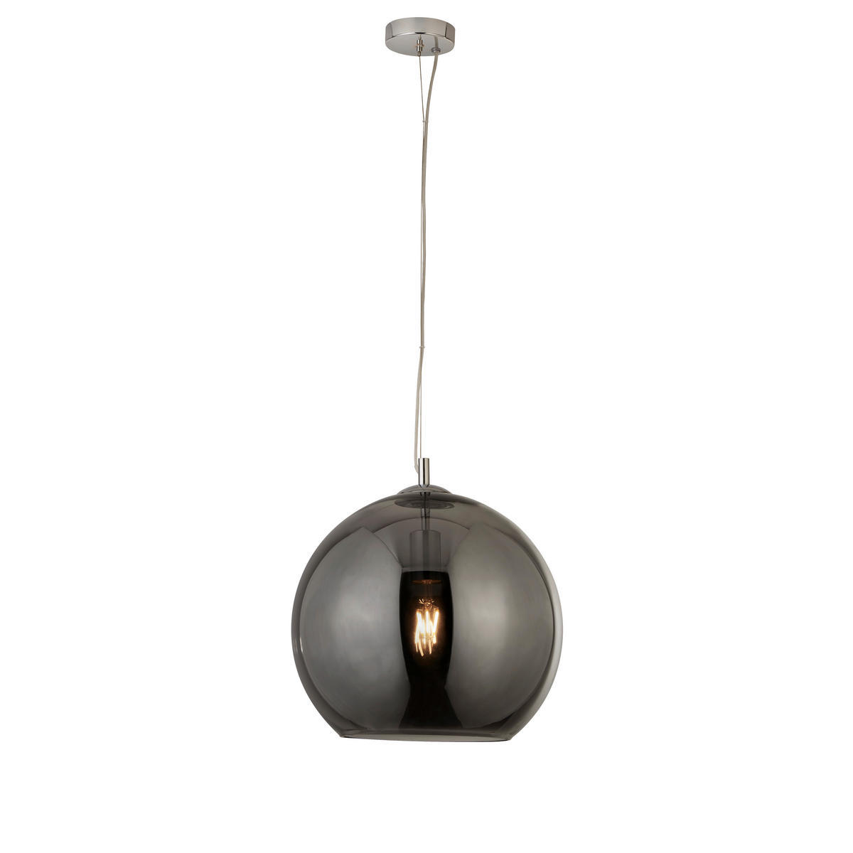 HÄNGLAMPA Balls 35/120 cm  - kromfärg, Design, metall/glas (35/120cm)