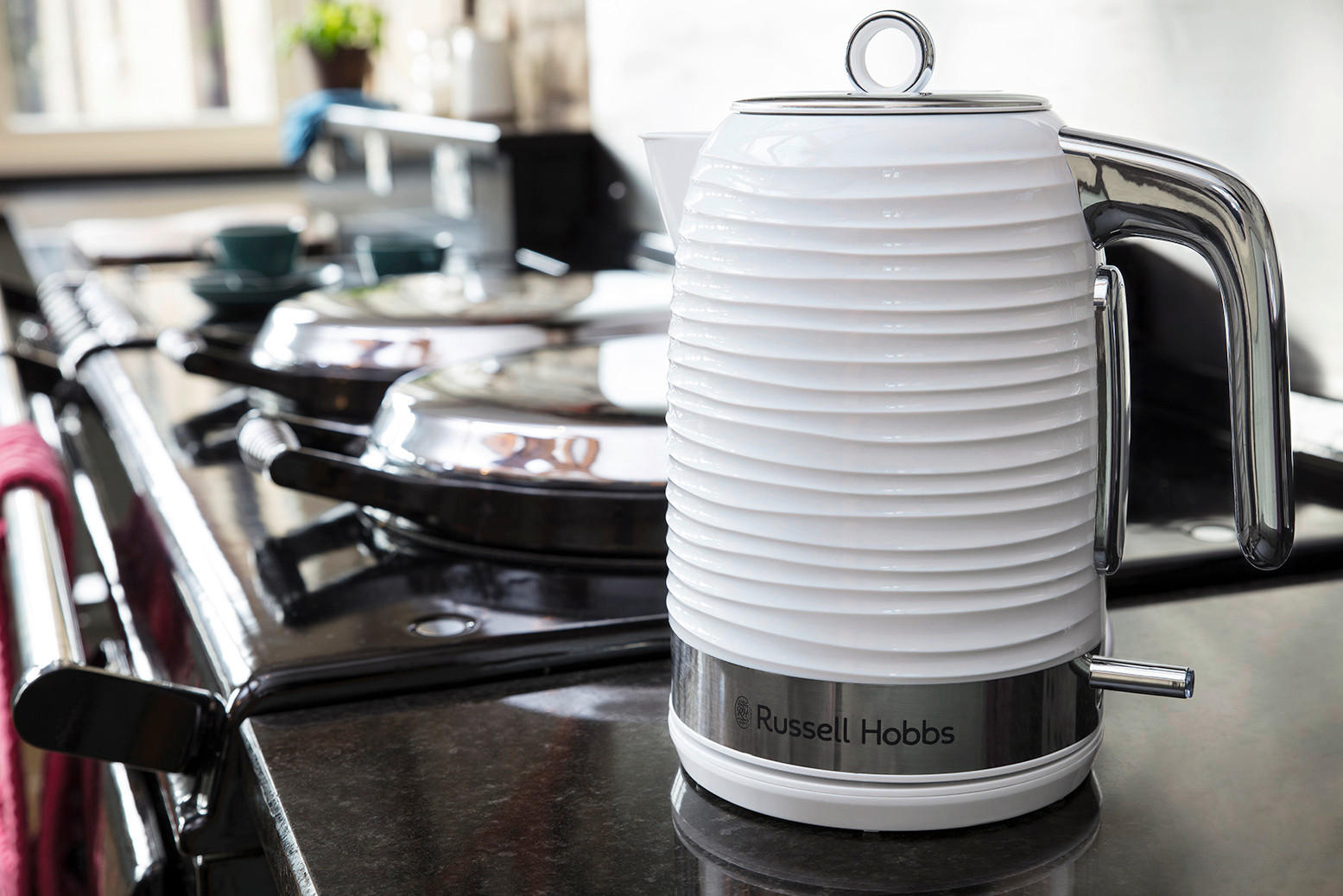 WASSERKOCHER Inspire White 24360-70 1,7 L  - Weiß, Basics, Kunststoff (15,8/26,7/23,5cm) - Russel Hobbs