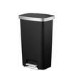 ABFALLEIMER Seattle 45 L  - Anthrazit/Schwarz, Basics, Kunststoff (40,9/29,7/65,2cm) - Fackelmann